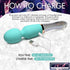 10X Turquoise Dual Ended Silicone and Glass Wand