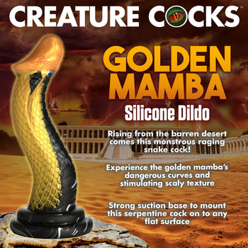 Golden Mamba Silicone Dildo