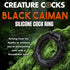Black Caiman Silicone Cock Ring 2