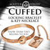 Cuffed Locking Bracelet and Key Necklace 2