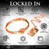 Cuffed Locking Bracelet and Key Necklace 5