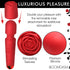 Pleasure Rose 10X Silicone Wand w/ Rose Attachment 3