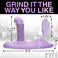 Thrust n' Grind Thrusting and Vibrating Silicone Sex Grinder