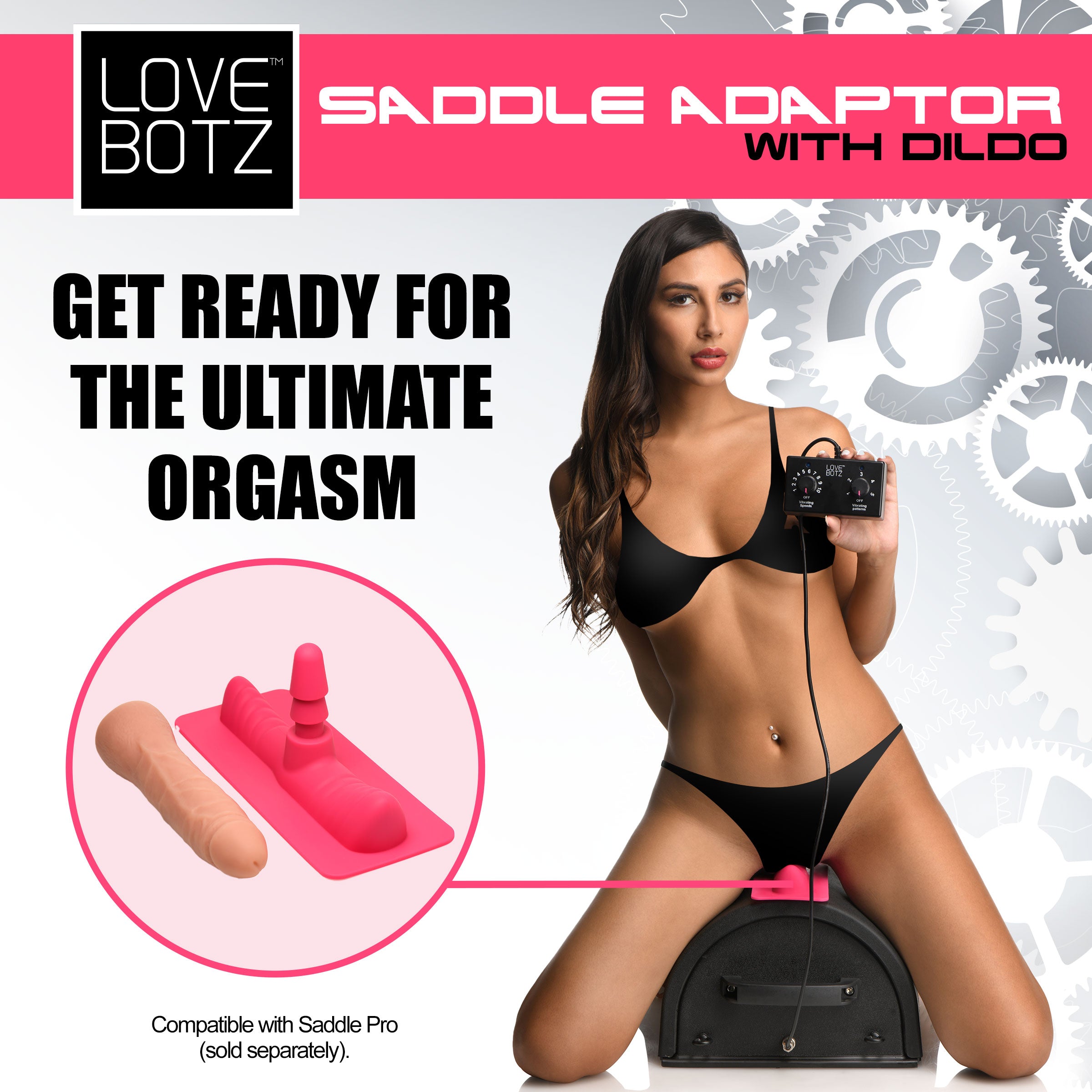 Saddle Adapter with Dildo | Body-Safe Silicone Healthy & Active Saddle Adapter with Dildo | Body-Safe Silicone Healthy & Active
