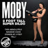 Moby 2 Foot Tall Super Dildo - Black 2