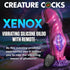 Xenox Vibrating Silicone Dildo w/ Remote 8