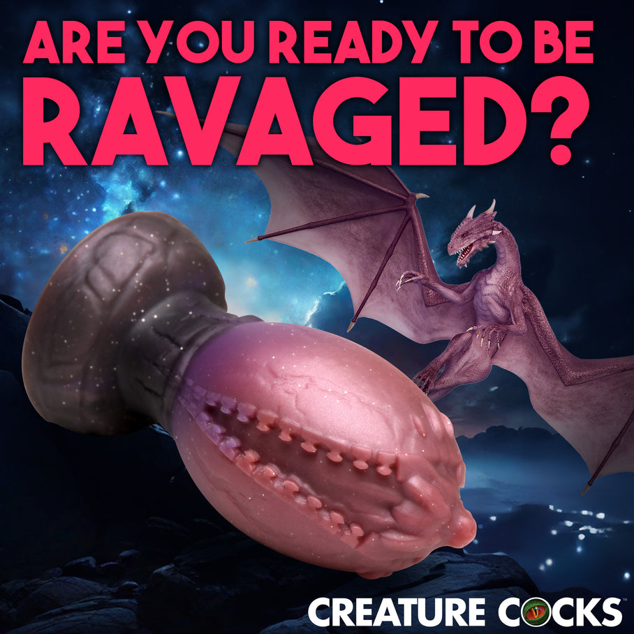 Large Dragon Hatch Silicone Egg + Free Lubricant