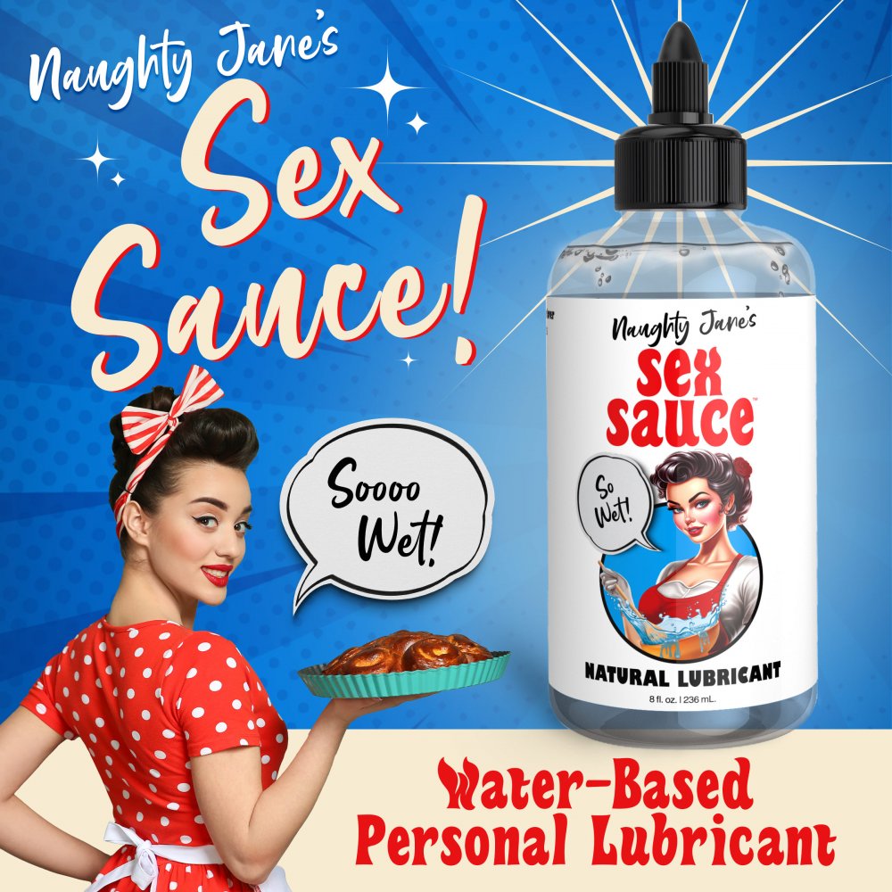 Naughty Jane's Sex Sauce Natural Lubricant | Wet Healthy & Active Naughty Jane's Sex Sauce Natural Lubricant | Wet Healthy & Active