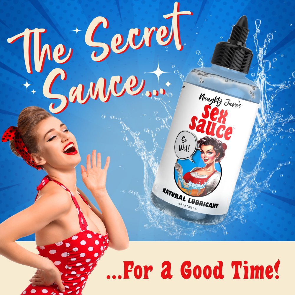 Naughty Jane's Sex Sauce Natural Lubricant | Wet Healthy & Active Naughty Jane's Sex Sauce Natural Lubricant | Wet Healthy & Active