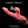 Candy-Thrust Silicone Thrusting and Sucking Rabbit Vibrator