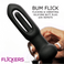 Bum Flick Vibrating and Flicking Silicone Butt Plug with Remote
