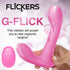 G-Flick G-Spot Flicking Silicone Vibrator with Remote