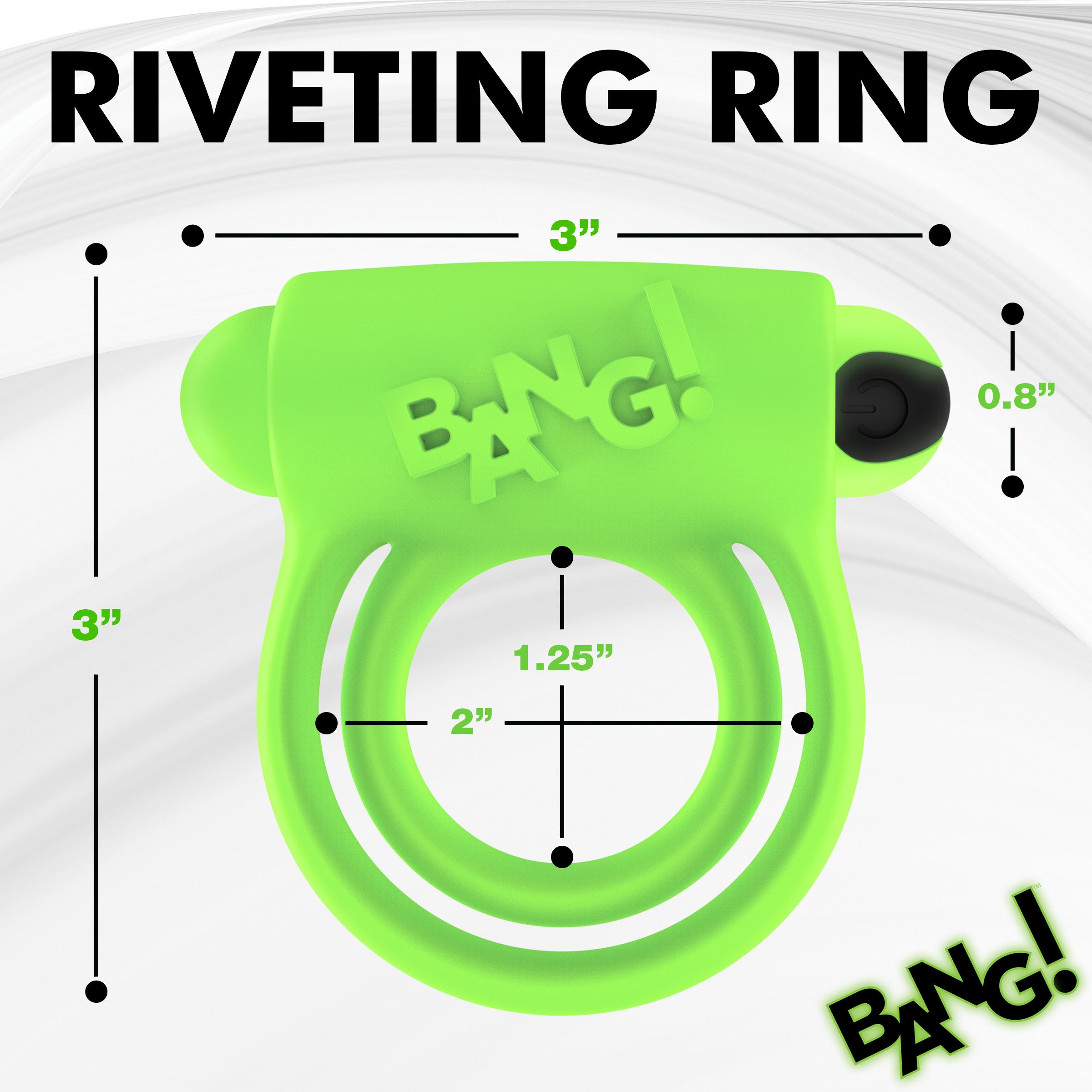 Glow-in-the-Dark Silicone Vibrating Cock Ring Healthy & Active Glow-in-the-Dark Silicone Vibrating Cock Ring Healthy & Active