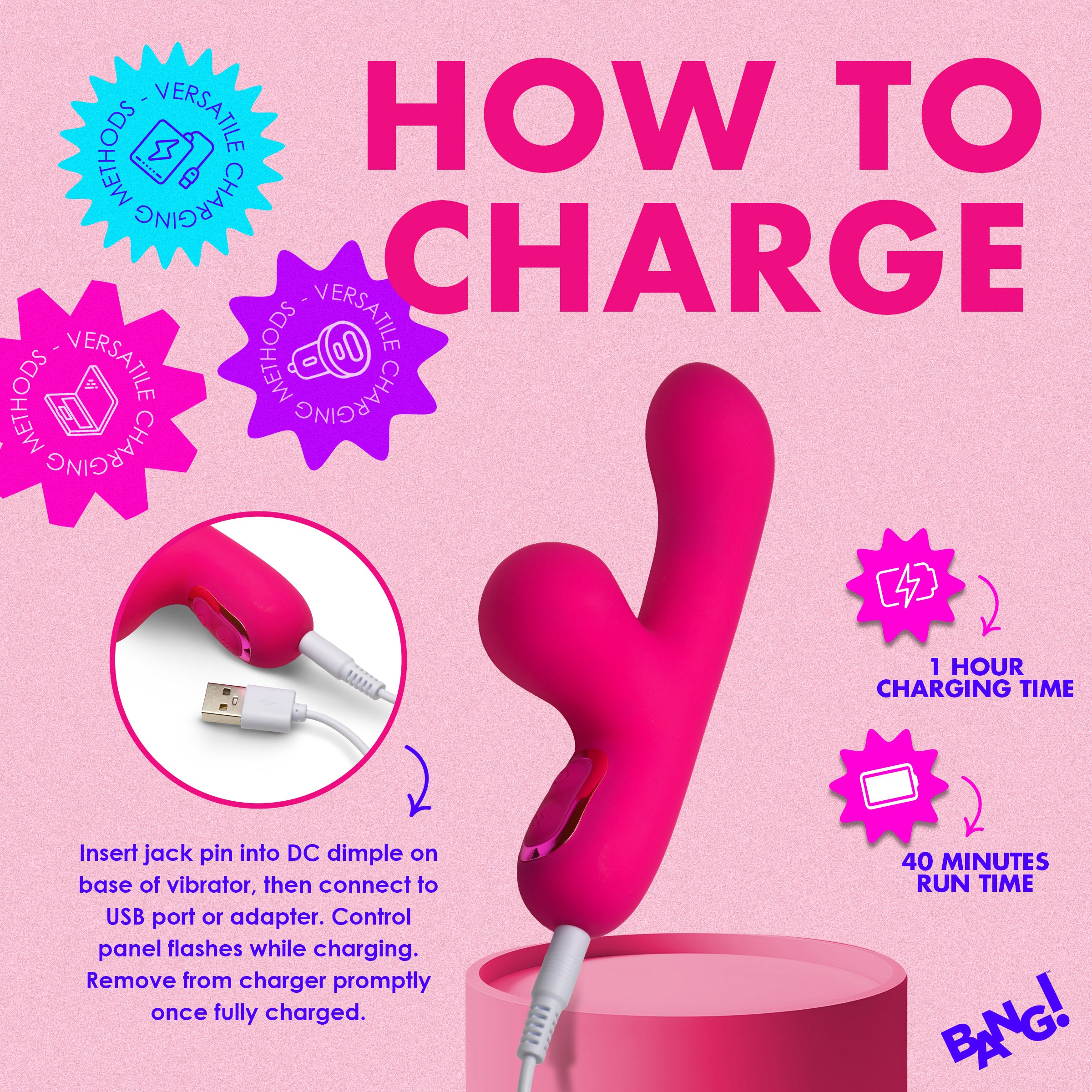 Mini Suction Rabbit Vibrator | 3 Speeds, 7 Patterns Healthy & Active Mini Suction Rabbit Vibrator | 3 Speeds, 7 Patterns Healthy & Active