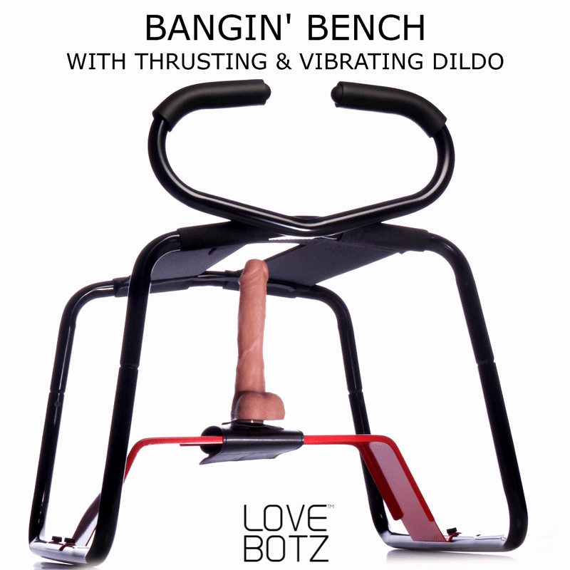 Bangin Bench with Thrusting Vibrating Dildo | Steel Healthy & Active Bangin Bench with Thrusting Vibrating Dildo | Steel Healthy & Active