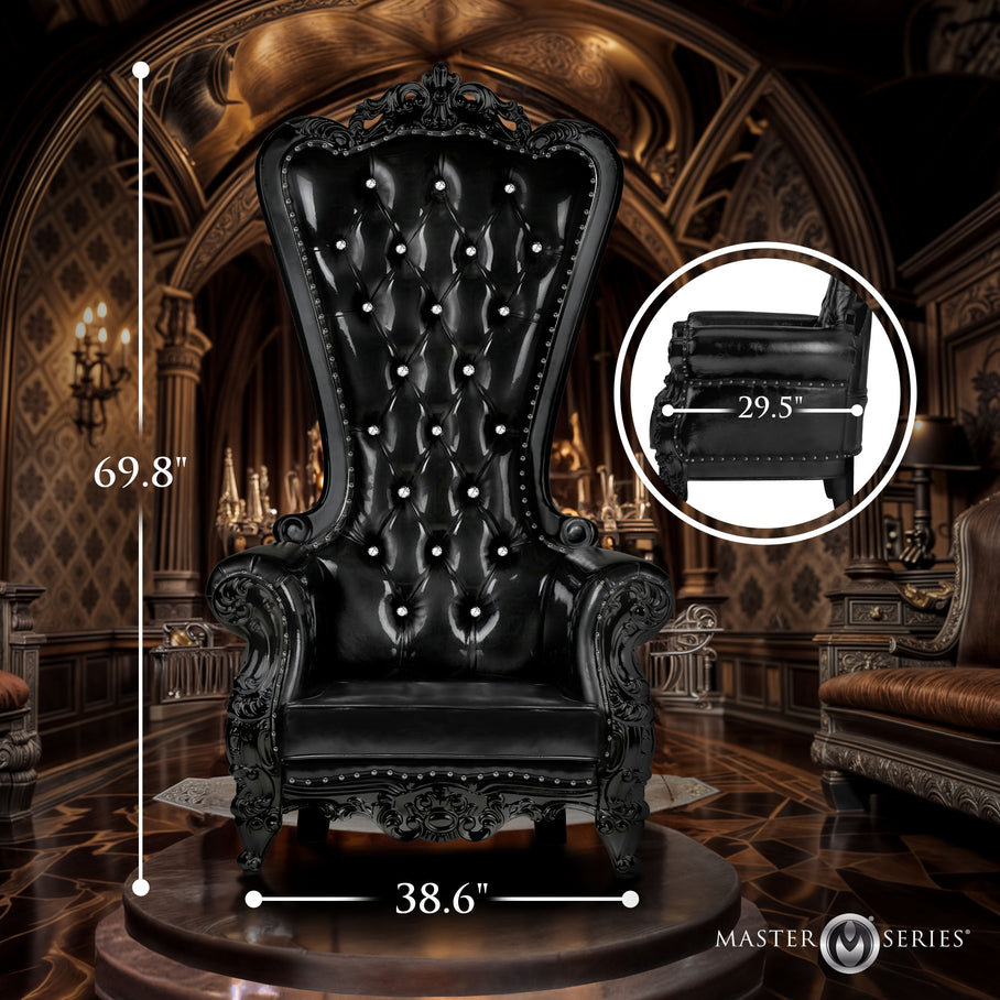 Ultimate Throne Chair - Black | Free Shipping Included