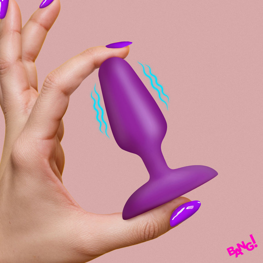 Flexible Vibrating Silicone Butt Plug