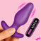 Vibrating Silicone Butt Plug with Digital Remote