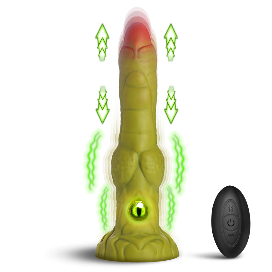 Eyegor Thrusting & Vibrating Silicone Dildo