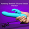 Rotating Beads Silicone Rabbit Vibrator