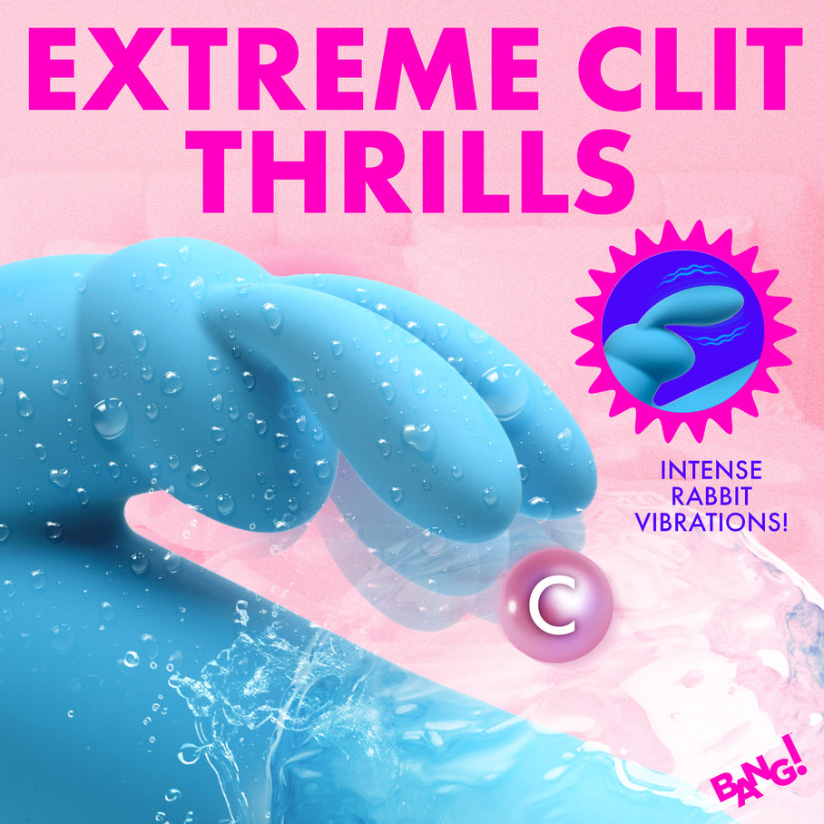 Rotating Beads Silicone Rabbit Vibrator