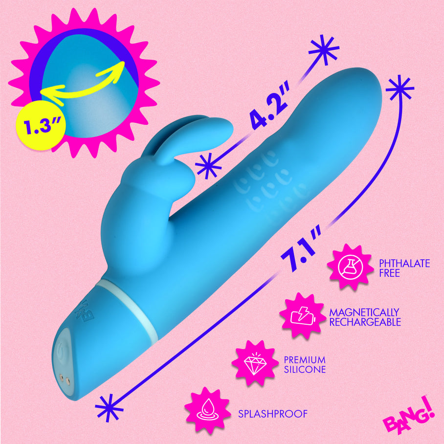 Rotating Beads Silicone Rabbit Vibrator