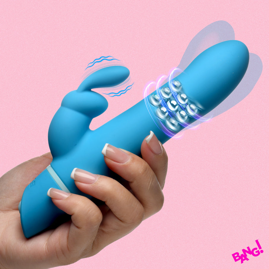 Rotating Beads Silicone Rabbit Vibrator