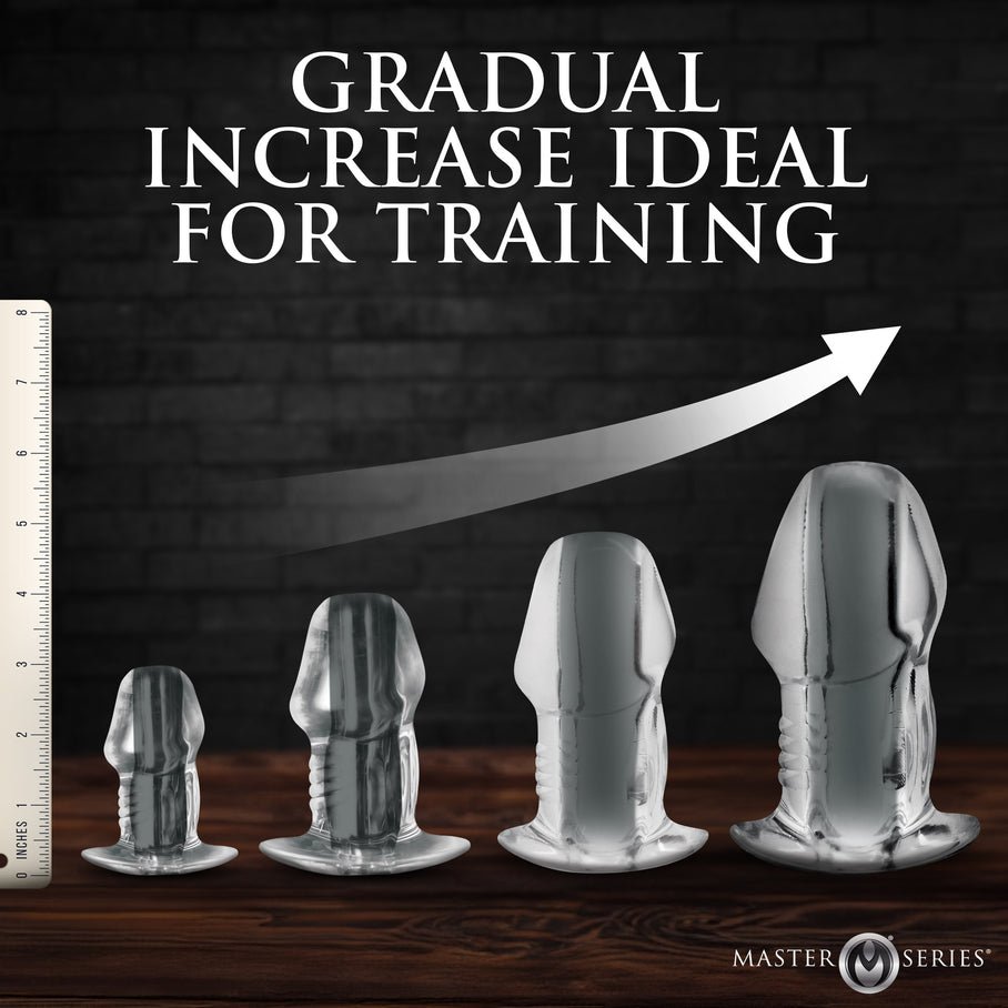 Dicked Clear Hollow Anal Plug