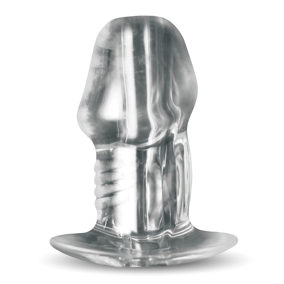 Dicked Clear Hollow Anal Plug