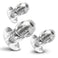 Dicked Clear Hollow Anal Plug 3pc Set