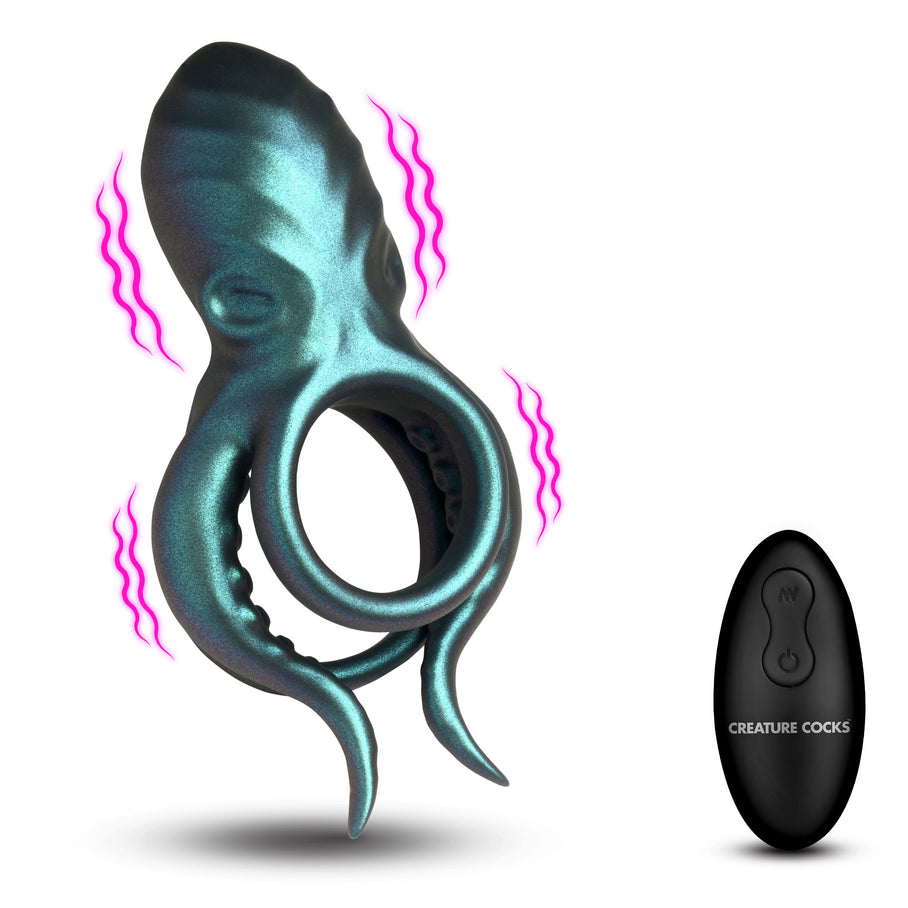 Octo Grip Vibrating Silicone Cock Ring