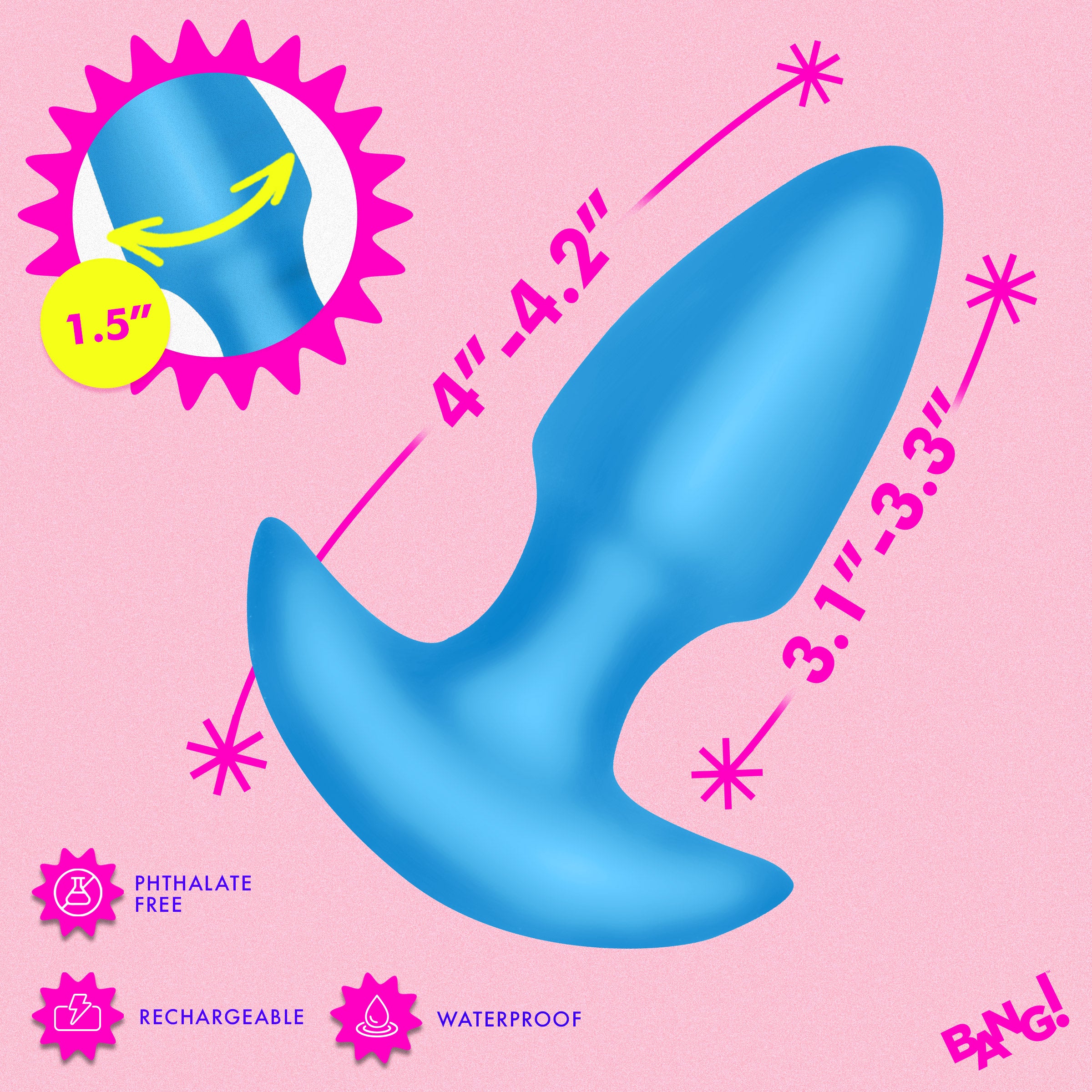 Thrusting Vibrating Silicone Butt Plug | Remote Healthy & Active Thrusting Vibrating Silicone Butt Plug | Remote Healthy & Active