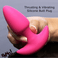 Thrusting & Vibrating Silicone Butt Plug