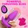 Thrusting & Vibrating Silicone Butt Plug