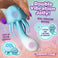cute double-ended silicone vibrator 3.3 inch insertable 10 functions body-safe