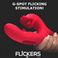 Kissing & Flicking Silicone Vibrator