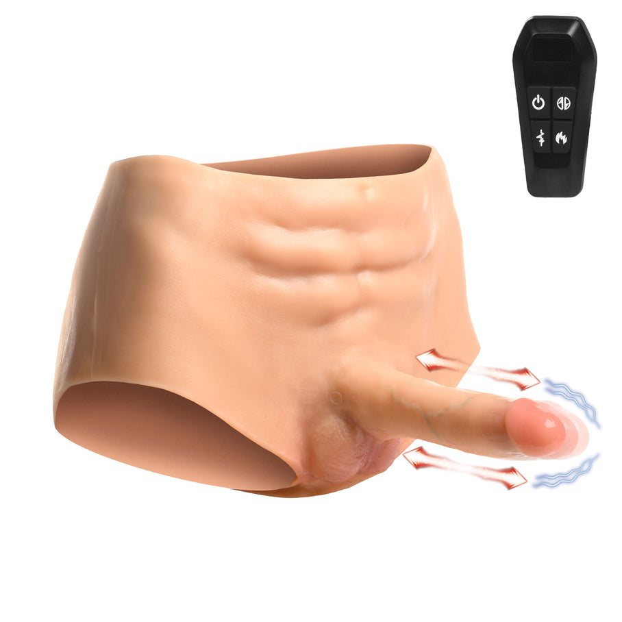 Thrusting & Vibrating Silicone Penis Panties
