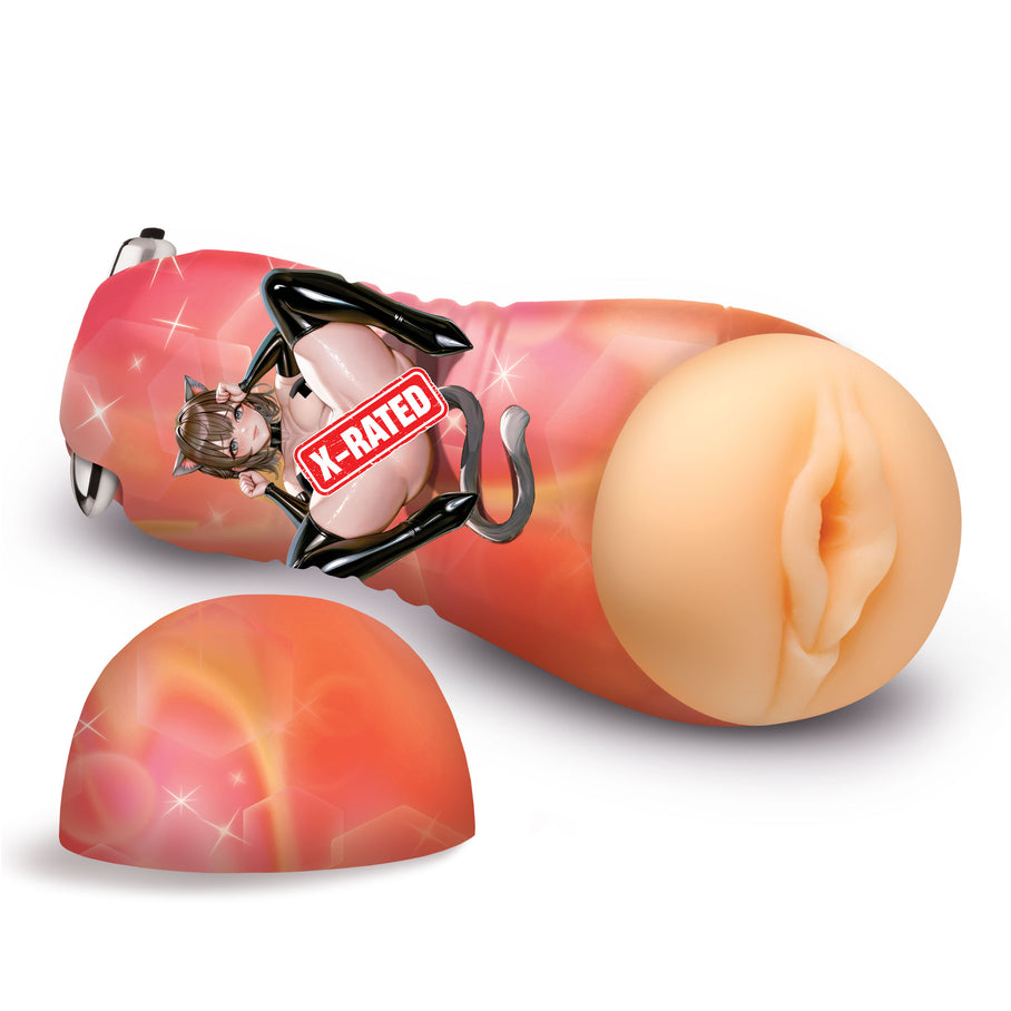 Mochi the Cat Girl Vibrating Pussy Stroker