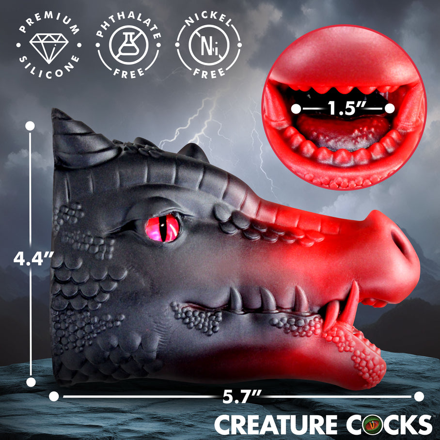 best body-safe dragon fantasy masturbator Drago Creature Cocks ash silicone playful me-time