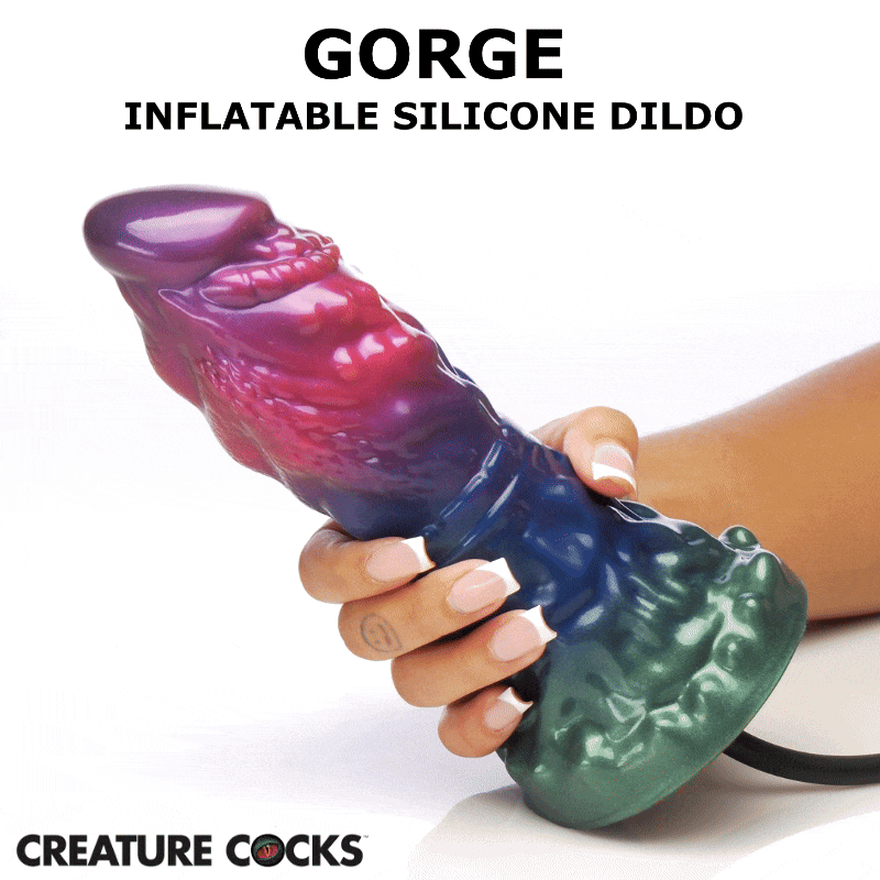 Gorge Inflatable Silicone Dildo