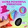 Rotating and Vibrating Silicone Butt Plug