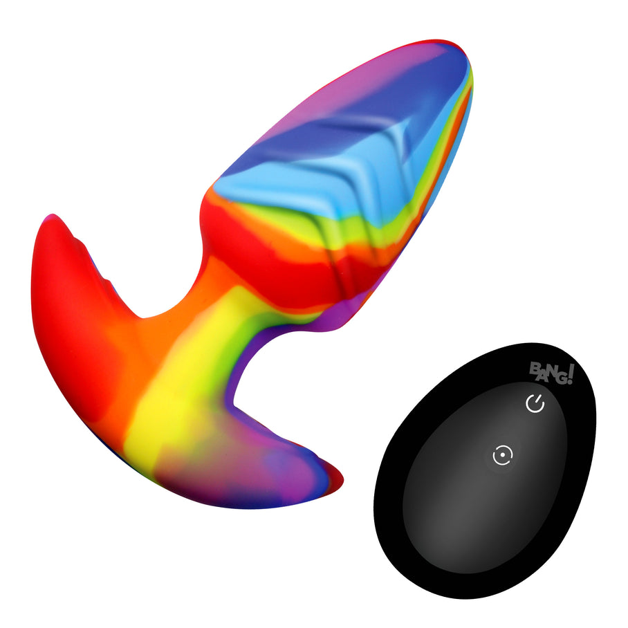 Rotating and Vibrating Silicone Butt Plug