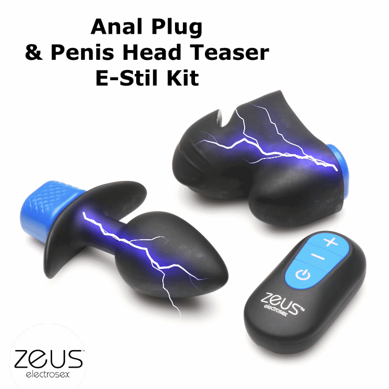 Anal Plug & Head Teaser E-Stim Kit