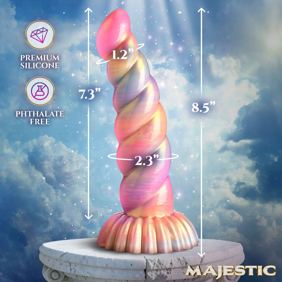best body-safe pastel unicorn silicone dildo Aurora Creature Cocks suction wellness