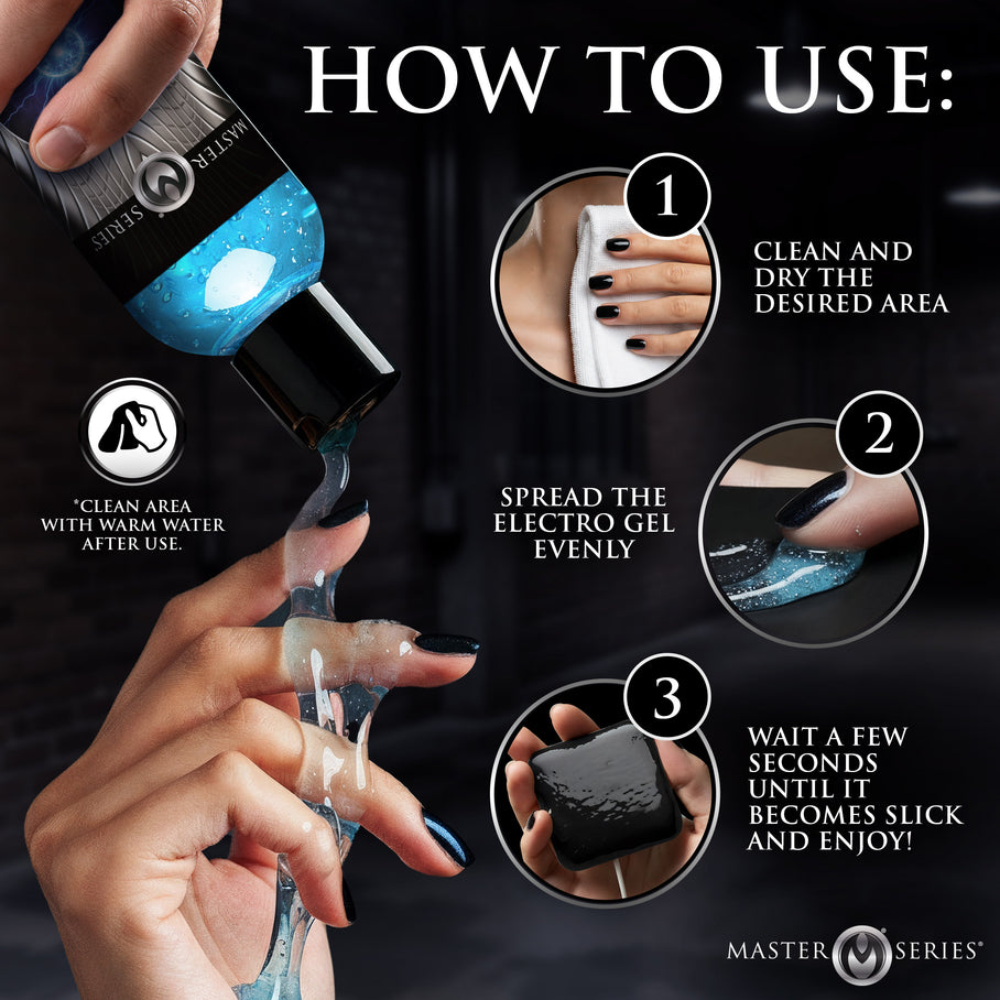 Electrosex gel safe for internal use with e-stim probes and insertable
stimulation toys