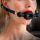 FORCED silicone open mouth ring gag with adjustable locking strap for
couples by Master Series