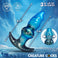  inflatable silicone plug body-safe couples adjustable girth spiral texture comfort