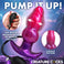 Astro inflatable plug body-safe removable tubing quick release valve silicone purple