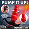 inflatable creature anal plug adjustable girth ergonomic base body-safe