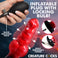 Blaze inflatable anal plug adjustable girth 7.4 insertable body-safe couples solo